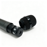 Microphone sans fil UHF professionnel JIN JUE JUX325 avec matériau métallique, portable pour karaoké, conférence, église, concert