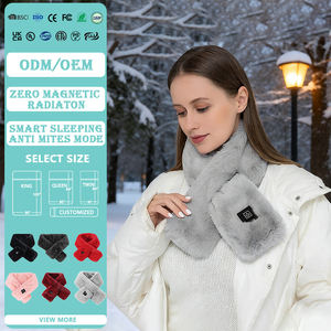 Écharpe chauffante électrique, couverture <span class=keywords><strong>rechargeable</strong></span>, fausse fourrure, écharpe chaude, cordon de charge USB, chauffe-cou électrique sans fil - Product Image 2
