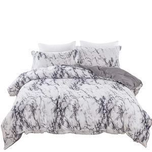 Marmering Beddengoed Set Queen Size Dekbed Cover Marmer Bedrukt Beddengoed Set 3 Stuks Voor Slaapkamer Dekbedovertrek Set - Product Image 1