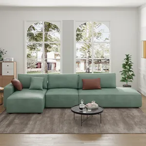 Modern stil siyah deri uyuyan L şekilli kanepe depolama şezlong oturma odası için