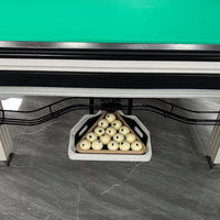 Système de récupération de billes de billard pyramidales à fonctionnement fluide, robuste, pour billard russe, panier de rangement pour billes de billard