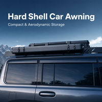 Auvent latéral de voiture imperméable résistant aux UV à double couche pour toutes les saisons, abri de camping sur le toit de SUV 4x4, ouverture automatique