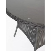 Ensemble de 5 tables et chaises de jardin Chiras avec coussins moelleux pour patio, directement de l'usine