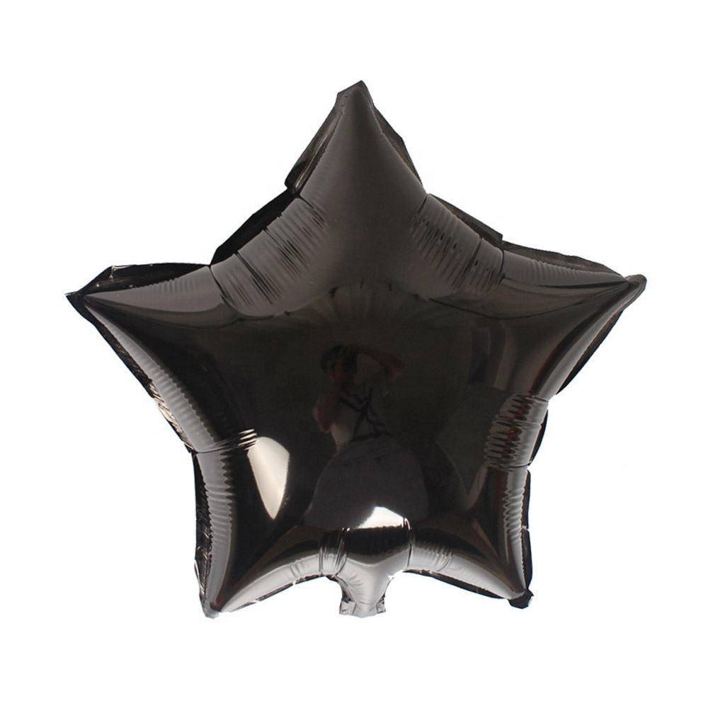 Globo estrella negro de 18 pulgadas.