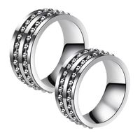 Bagues classiques de mode pour homme en acier inoxydable 316L pour fiançailles et mariage, accessoires pour homme et femme
