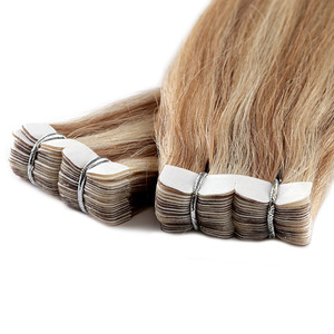 Extensiones de cabello con cinta adhesiva ultrafinas de nuevo diseño KSWIGS, cabello humano Remy, trama invisible, adhesivo fuerte, larga duración. - Product Image 2