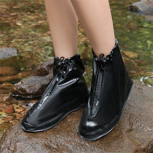 Copriscarpe trasparente impermeabile pieghevole copriscarpe copri protezione trasparente - Product Image 2