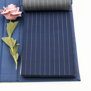 Stock prêt <span class=keywords><strong>de</strong></span> tissu <span class=keywords><strong>de</strong></span> costume italien pour hommes 50% <span class=keywords><strong>laine</strong></span> mérinos peignée 50% polyester tissé sergé style jacquard - Product Image 6