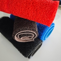 Tapis de sol moderne en PVC antidérapant, motif spaghetti, pour extérieur, 12MM 15MM, avec support en mousse, tapis de sol en spirale, paillasson d'entrée