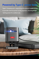 Mini projecteur android Camping en plein air Micro Smart Mini projecteur DLP Full HD WIFI téléphone mobile avec batterie vidéoprojecteur