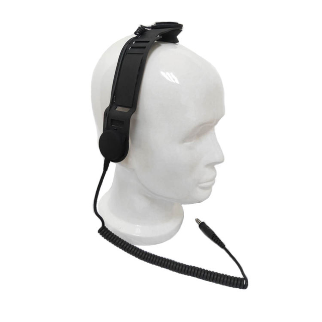 Bone Conduction Skull Bone Wired Microphone for Explosion-proof Helmet None Vibration PTT Walkie Talkie Headset for Fireman