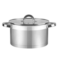 Casserole en acier inoxydable 201, finition miroir, satinée et polie, ustensiles de cuisine, cuisine