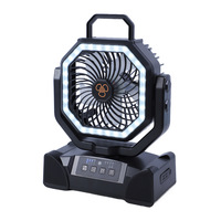 Nouveau ventilateur de camping portable rechargeable 2026, 20 000 mAh, lumière extérieure multifonction, ventilateur de refroidissement, lampe de pêche et de camping