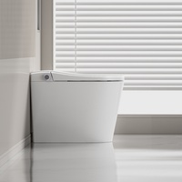 WC intelligent en céramique japonais avec siège chauffant et télécommande, bidet automatique à poser au sol avec chauffage du siège