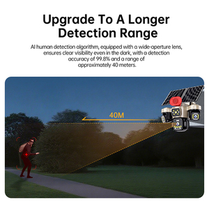 Cámara Solar Wifi de 12mp con Triple Lente y 6 Motores, Detección Humanoide, CCTV Wifi <span class=keywords><strong>360</strong></span>, Visión Nocturna - Product Image 3