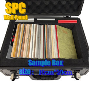 SPC壁パネル-モダンデザイン 防水 耐火 ソフトタッチ カスタマイズ可能なサイズ 木目/石目柄 寝室 キッチン サンプルボックス - Product Image 1