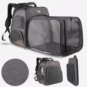 Large Capacity 5kg Adjustable Detachable Pet Trolley Bag Backpack 33.7L PVC for <b>Dogs</b> Bearing Transformed - Product Image 4