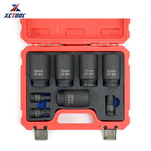 Xctool Hot Bán xe công cụ 8 cái 1/2 "Ổ trục tác động ổ cắm bộ 12Pt 30,32,34,35,36 Hex 14,17,19 Mét - Product Image 5