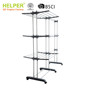 Tendedero de Ropa Plegable y Extensible Personalizado con Estante para Zapatos <span class=keywords><strong>ISA</strong></span>-M6033C - Product Image 3