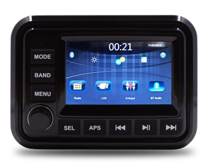 Gauge-hole Digital Media 303A Marine <b>Stereo</b> Audio Radio <b>System</b> With 5" TFT Touch Screen - Product Image 3