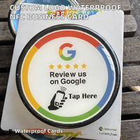 Carte de visite personnalisée avec logo, mini-étiquette, taille standard, carte de commentaires Google, époxy RFID 213/215/216 T5577 13.56MHz NFC, étanche, entreprise, Em4305