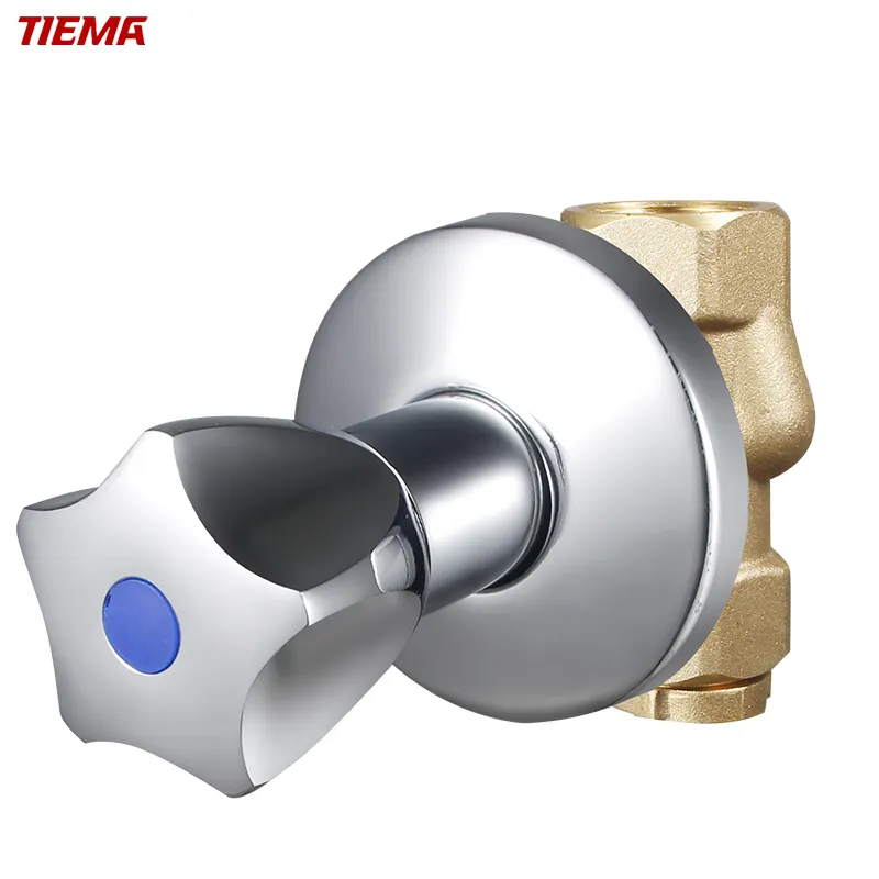 Nice Quality China Manufacture Bathroom Faucet Accessories Chrome In Wall Brass Stop 1/2 Angle Valve