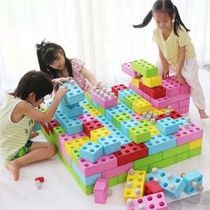 Ensemble de blocs en mousse EVA colorés et créatifs pour enfants, ensembles de blocs de construction DIY pour jouer à l'intérieur et à l'extérieur - Product Image 5