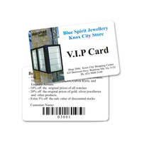Personalizado Impressão personalizada PVC Membership Business Customer VIP Club Card Com QR Code
