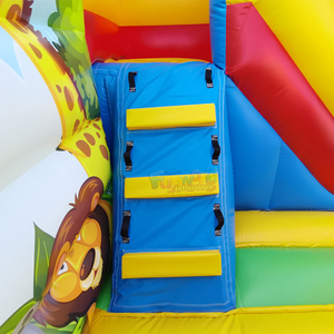Wholesale outdoor <b>bounce</b> house aufblasbare hupfburg commercial inflatable jungle bouncy <b>castle</b> combo for kids party - Product Image 6