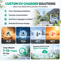 智能交流充电器供应商壁挂式7KW 11KW 22KW Type1 Type2 GBT插头OCPP WiFi APP控制工厂适用于家庭使用