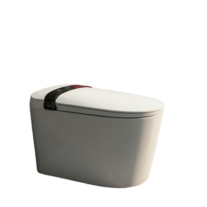 Inodoro de cerámica de tamaño estándar, instalación rápida, descarga por sifón que ahorra agua, para baño de apartamento - Product Image 2