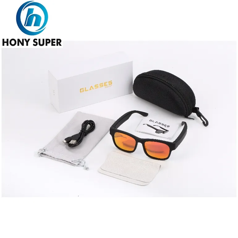 New Technology Music Wireless Smart Audio Sunglasses Earphone Polarized Lens Compatible Smart Mp3 Sunglasses