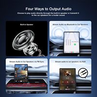Écran de voiture portable magnétique de 8 pouces, navigation GPS, CarPlay sans fil, Android Auto, prise en charge de la carte USB SD, compatible avec tous les véhicules