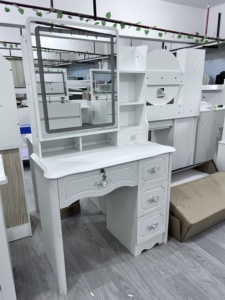 Ensemble <span class=keywords><strong>de</strong></span> coiffeuse <span class=keywords><strong>de</strong></span> luxe sur mesure avec miroir pour chambre à coucher, design moderne, pour femmes, avec tabouret, <span class=keywords><strong>prix</strong></span> <span class=keywords><strong>de</strong></span> gros - Product Image 6