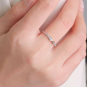 Anillo Abierto de Zirconia con Nudo Infinito, Anillo de Dos Tonos con Forma de 8 de la Suerte para Parejas, Regalo para <span class=keywords><strong>Novia</strong></span>, Joyería Diaria - Product Image 3