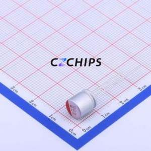 Condensador Sólido 8221LCM0809E2RR00O, Componente de Orificio Pasante (THT), D8xL9mm 220uF 20% 16V 4.1A100kHz - Product Image 1