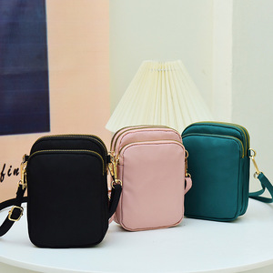 Three Zipper <strong>Cell</strong> <strong>Phone</strong> <strong>Bag</strong> Waterproof Nylon <strong>Cute</strong> Crossbody <strong>Cell</strong> <strong>Phone</strong> Purse Smartphone Wallet <strong>Bag</strong> for Women - Product Image 2