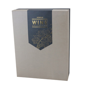 Experiencia llevar estampado en caliente caja de regalo de vino <span class=keywords><strong>para</strong></span> 2 botella de botella - Product Image 1
