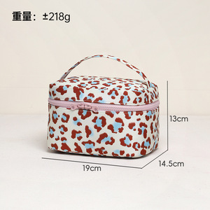 Leopard Print Cosmetic Bag Waterproof <b>Makeup</b> Pouch Zipper Closure Portable Travel Toiletry <b>Case</b> for Women - Product Image 5