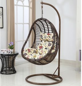 Silla colgante para el hogar para interiores/exteriores, Columpio de ratán con gota de orquídea para balcón, gimnasio, <span class=keywords><strong>Nido</strong></span> de Pájaro - Product Image 5