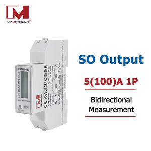 Compteur d'énergie intelligent monophasé multifonction kilowattheure kWh, compteurs de puissance 5-100A 230V 50Hz, contrôle de la charge tarifaire - Product Image 2