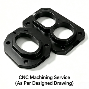 Support de fixation de capteur à double trou en aluminium usiné CNC pour module d'instrumentation de modification automobile OEM - Product Image 1