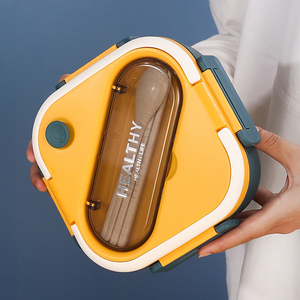 Contenitori per il pranzo quadrati di grande capacità 1300ml, bento box, contenitore per la conservazione degli alimenti con utensili da cucina - Product Image 4
