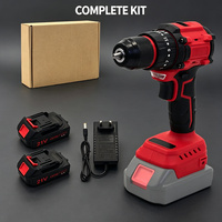 Perceuse sans fil 21V Lithium-Ion avec mandrin à trois griffes, visseuse électrique à vitesse variable et réversible, outil électrique OEM