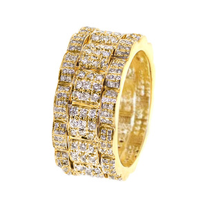 Anello Elegante di Lusso alla Moda con Zirconi Scintillanti, Gioiello Statement per Donna, per Feste e Uso Quotidiano, Design Moderno - Product Image 5