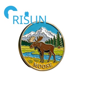 Monedas <span class=keywords><strong>de</strong></span> Desafío Personalizadas <span class=keywords><strong>de</strong></span> Metal con Diseño 3D <span class=keywords><strong>de</strong></span> Alce Canadiense, Ciervo <span class=keywords><strong>de</strong></span> <span class=keywords><strong>Cola</strong></span> <span class=keywords><strong>Blanca</strong></span>, Mula y Alce, Souvenir <span class=keywords><strong>de</strong></span> Vida Silvestre, Venta al por Mayor - Product Image 5