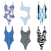Maillots de bain une pièce pour femmes, dernières créations, avec découpe croisée au cou, taille haute, pour la plage et la natation