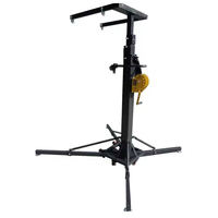 Soporte de Elevación para Iluminación de Escenario Exterior de 6 Metros de Altura y 350 kg de Carga, Soporte Plegable para Altavoces Line Array de DJ de Alta Resistencia
