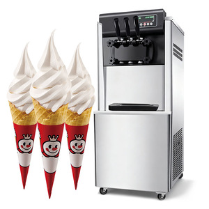 Machine à glace molle automatique YINSHUO 50-60L/H avec pré-refroidissement, 3 saveurs, pour café - Product Image 1