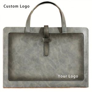 Custom Designed Leather A4 <b>Document</b> <b>Bag</b> with Handle - Ideal for Promotional and Corporate Gifts - Product Image 6